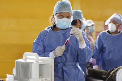 Hecho. En el coliseo se atienden a pacientes con coronavirus.