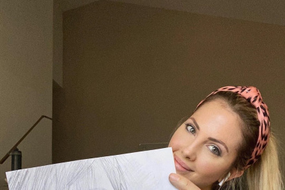 Los dibujos de Sascha no son calcados, es una aclaración que la entrenadora hace en Instagram.