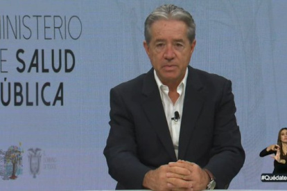 El ministro Zevallos en una de las declaraciones virtuales.