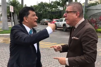 Washington Sánchez (i) y Vito Muñoz, dos de los conductores de Copa que hicieron la célebre Guillotina.