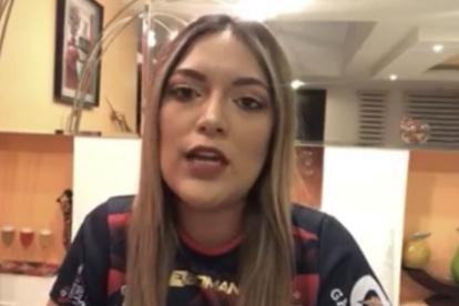 Samantha Yépez en rueda de prensa virtual.