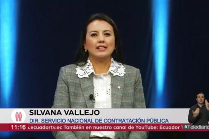 Silvana Vallejo, directora del Sercop, presentó una nueva herramienta de compra de medicinas