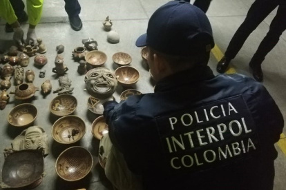 En Colombia. Parte de las 242 piezas que se requisaron en este país latinoamericano.
