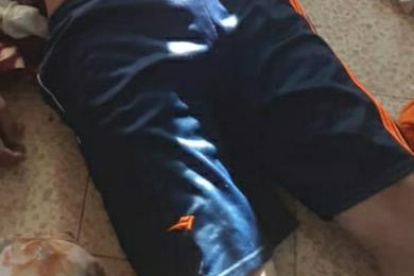 Esta es la pantaloneta que tenía puesta Dario Pilay Rodríguez y que su familia describió, lo que facilitó que se encuentre su cuerpo.