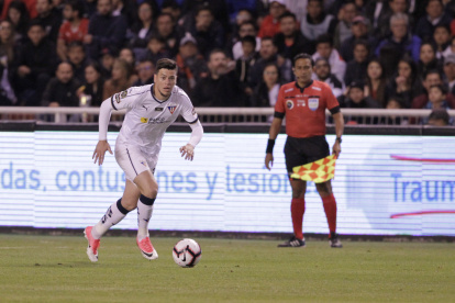 Carlos Rodríguez, jugador de Liga de Quito, dio una rueda de prensa virtual.