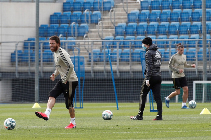Los jugadores del Real Madrid trabajan desde el lunes pasado a las órdenes de su entrenador, el francés Zinedine Zidane, en Valdebebas.