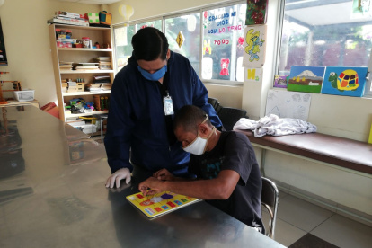 En la fundación realizan también actividades para la distracción de los asilados.
