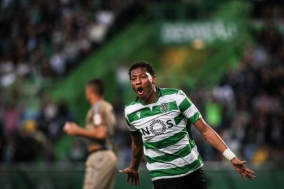 Gonzalo Plata, jugador del Sporting Lisboa de la liga portuguesa.
