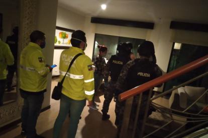 Las acciones continuan a esta hora en coordinación con la Policía.