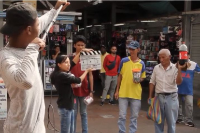 Los jóvenes grabaron las imágenes del cortometraje en la bahía de Guayaquil.