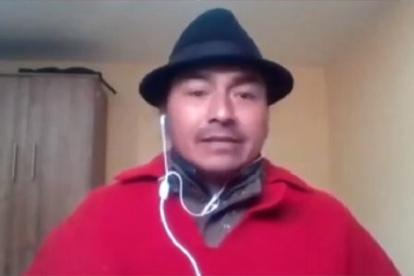 Conaie. El dirigente indígena habló con la radio correísta de Pichincha.