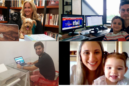 A veces, sus videoconferencias o reuniones Zoom han sido interrumpidas por sus pequeños hijos o por sus consentidas mascotas.