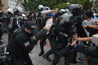 Manifestaciones contra las medidas económicas en Cuenca.
