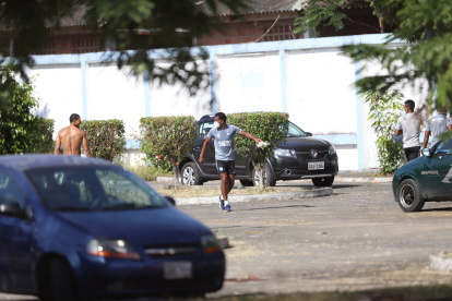 Emelec reanudó sus entrenamientos el jueves en el Polideportivo de Los Samanes.