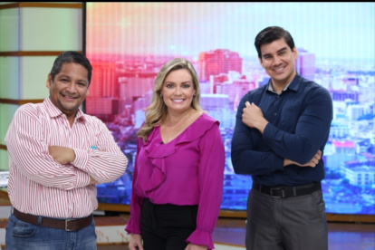 Con Carlos Julio Gurumendi e Isaac Delgado.