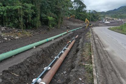 La edificación de la variante empezó el pasado 21 de mayo en Napo.