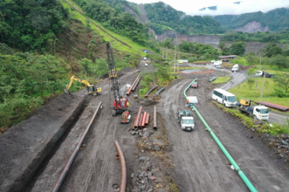Petroecuador realiza una nueva variante en la tubería del SOTE para evitar que se produzca afectación y un posible derrame de crudo
