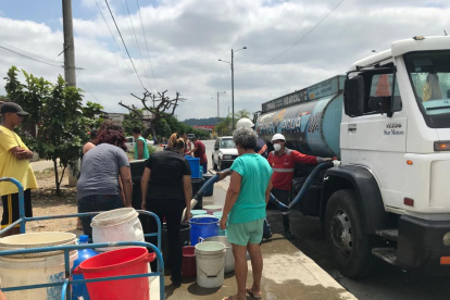 Archivo. Escasez de agua, tras el corte repentino en el sector Los Vergeles.