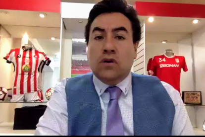 El abogado de Técnico Universitario, Xavier Freire, conversó con los medios la tarde de este miércoles