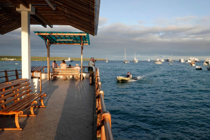 PUERTO AYORA. En Galápagos, cuna de la teoría de la evolución, parte de la actividad científica se suspendió debido a la pandemia del coronavirus, que también paralizó el turismo a las islas encantadas.