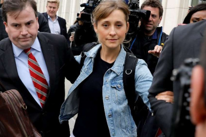 Alisson Mack en una de sus visitas a los juzgados