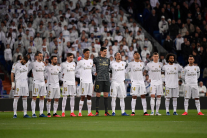 Suenan los tambores del reinicio. Los jugadores del Real Madrid volverán a la cancha en un partido oficial de la LaLiga español el domingo ante el Eibar.