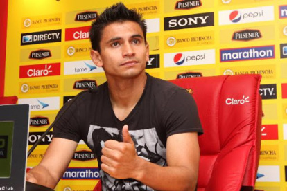 El volante ecuatoriano, Luis Fernando Saritama, llegó a Barcelona en 2014.