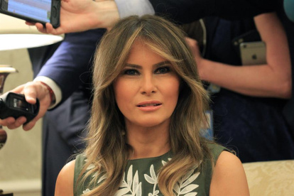 Melania Trump, esposa del presidente de Estados Unidos, Donald Trump, en una foto de 2018.