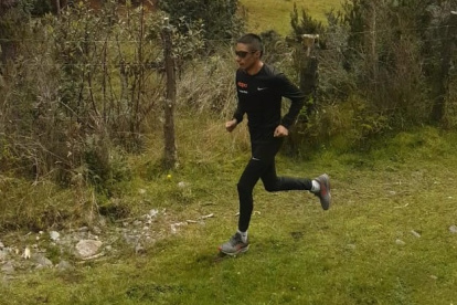 Andrés Chocho se fue a entrenar lejos de la ciudad y de las personas.