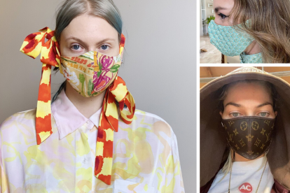 Las mascarillas que venden los diseñadores son una protección y revisten a la de uso recomendado por los médicos.