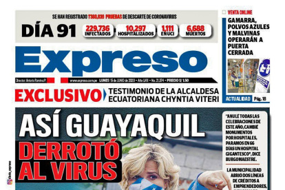 Alcaldesa. El Expreso de Lima se compró todo lo que le contaron.