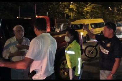 Adum fue retenido por la policía en la vía a la costa, en el norte de Guayaquil.