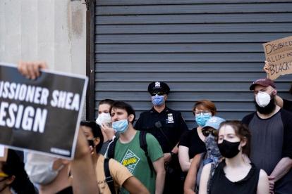 Marcha conmemorativa de Juneteenth en Nueva York.