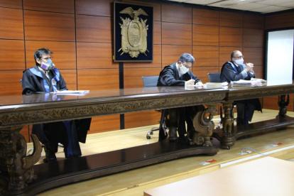 Los miembros del tribunal que conocieron la casación de Gilbert Llanos escucharon los fundamentos del pedido.