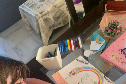 Los niños de varios países enviaron sus trabajos para que sean parte de la muestra.