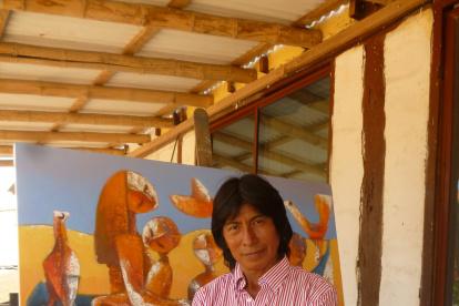 Olmedo Quimbita, nació en en Latacunga capital de la provincia de Cotopaxi. Ahora vive entre la comuna Olón y Guayaquil.