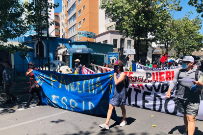 Burócratas de la capital salieron a las calles hoy, 24 de junio de 2020