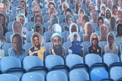 La fotografía de Osama Bin Laden aparecía en le estadio del Leeds United.