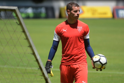 Adrián Gabbarini, arquero de Liga de Quito.

 Quito 24 de Enero de 2019 Agencia(ag-extra ag-expreso-ag-quito)