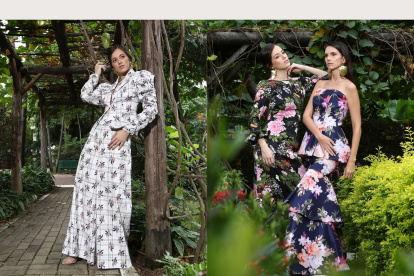 El estampado floral se puede usar en el día y la noche.