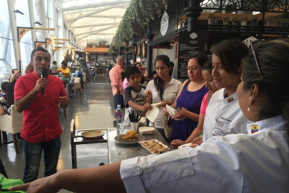 Mercado del Río, a orillas del río Guayas, en su inauguración, hace dos años.