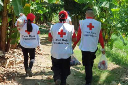 La Cruz Roja se maneja a través de la autogestión. En tiempos de pandemia ha llevado kits de alimentos a diferentes sectores.