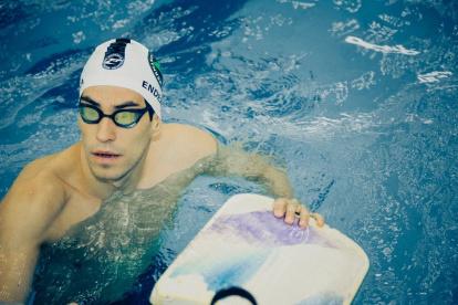 Esteban Enderica, nadador cuencano que aspira clasificar a los próximos Juegos Olímpicos.