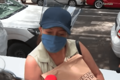 Diana Golden afirma que no le da vergüenza aceptar comida al estar sin trabajo.