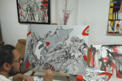 Abdón Segovia lleva tres años trabajando en esta serie.