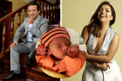 Máximo escaleras presentó a nieto.