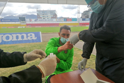 Los jugadores del Deportivo Cuenca llevan seis días sin entrenarse