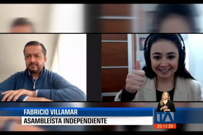 Entrevista. Villamar no oye tan mal, después de todo, como reconoció ante la periodista Andrea Samaniego.