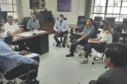 Reunión. Se llevó a cabo al término de la tarde del pasado 2 de julio en el Municipio de Guayaquil.