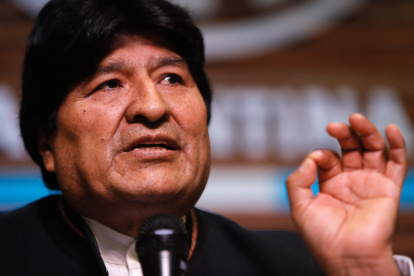 El expresidente de Bolivia Evo Morales